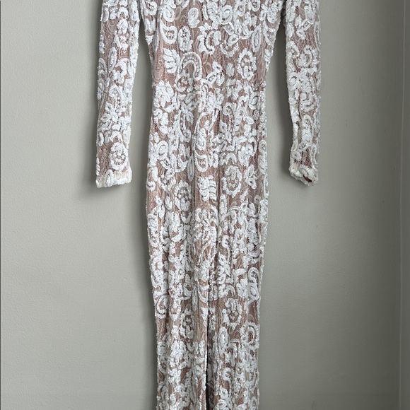 NADINE MERABI White Lace Jumpsuit - Picture 3 of 12
